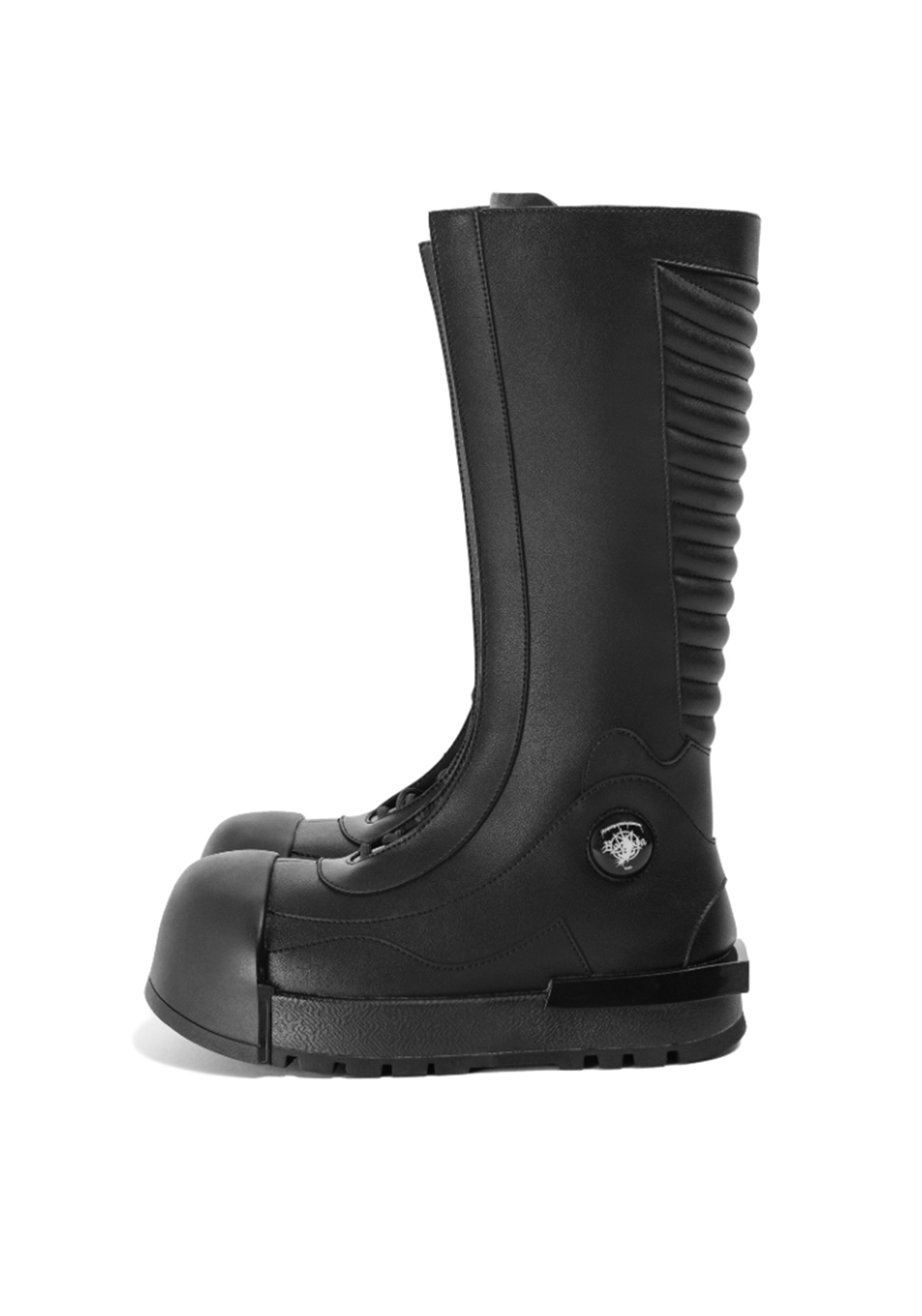 FVVO丨Ironclad Beetle PU Black Leather Boots-Black&High - PSYLOS 1, FVVO丨Ironclad Beetle PU Black Leather Boots-Black&High, Boots, FVVO&ROCKSTA•JAPAN, PSYLOS 1